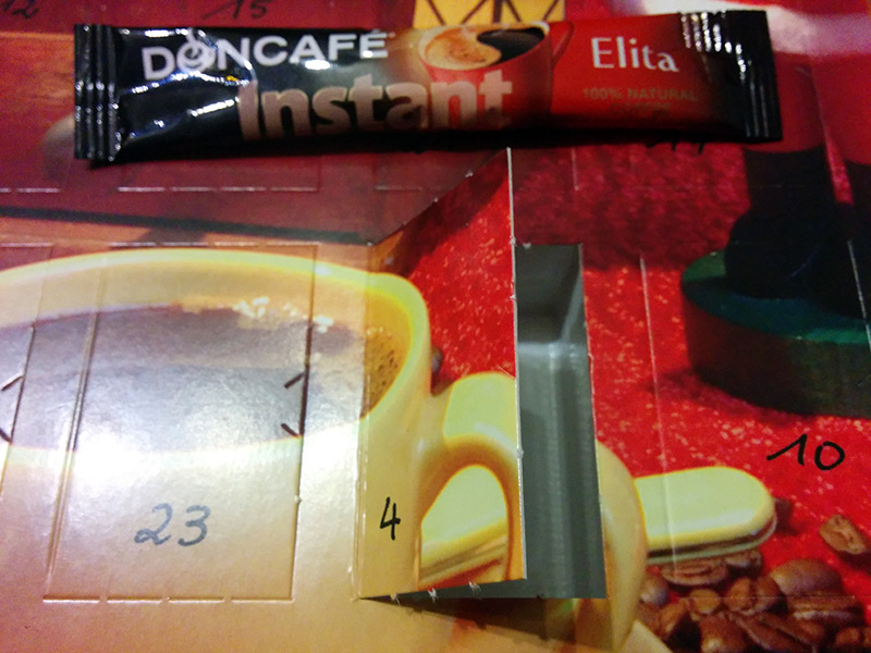 Ein alter Bekannter: Bereits zum dritten Mal will der "Elita Instant Coffee" von "Doncafé" getrunken werden.