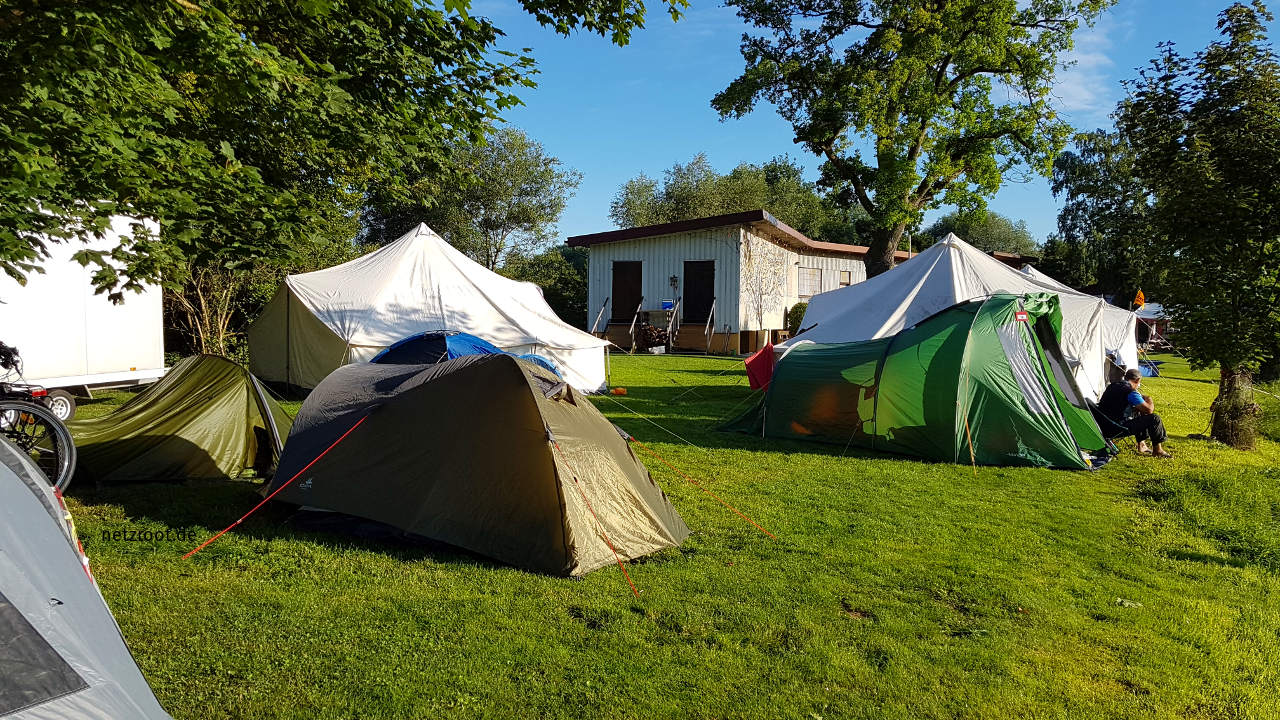 Der Campingplatz des Kanu-Clubs Donauwörth